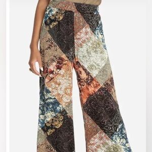 NWOT Johnny Was Mabel 100% Silk palazzo pants size XS!
